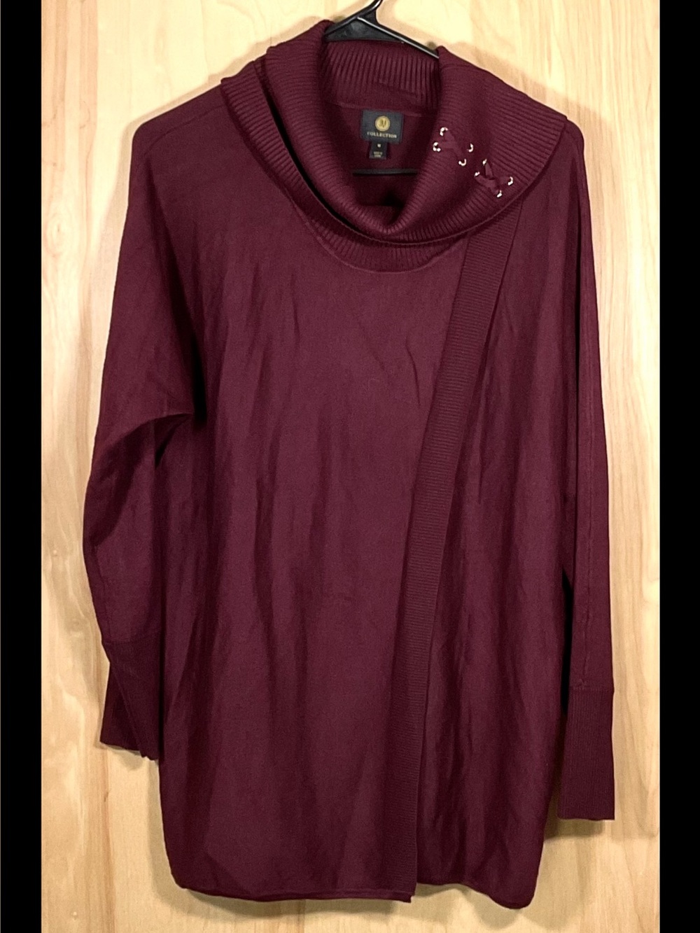 JM Collection Cowl Neck Tunic Sweater - EUC